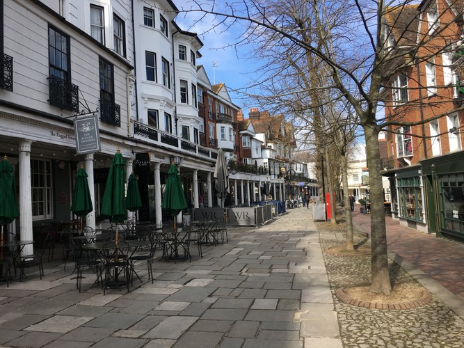 The pantiles in Royal Tunbridge Wells