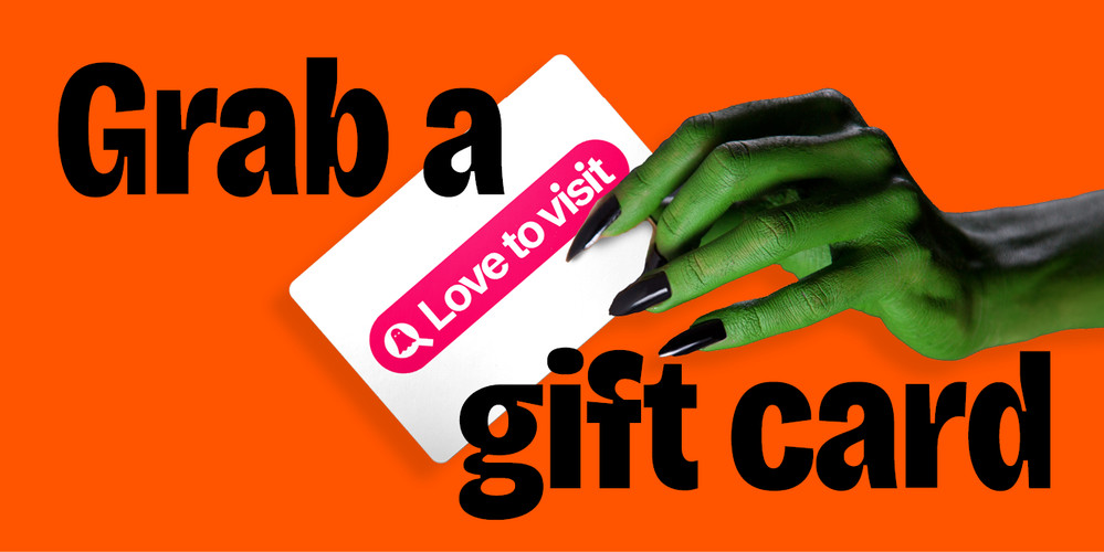 Grab a Gift Card - Promotional Halloween Graphic