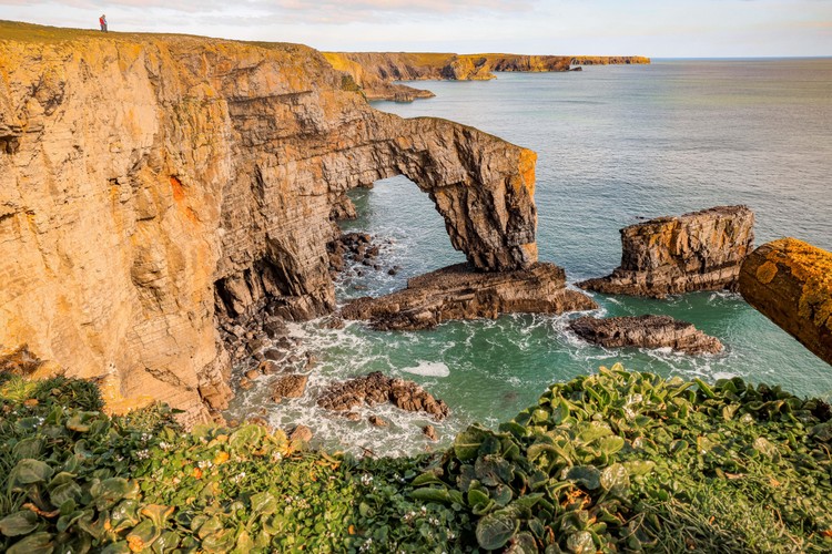 Image courtesy of Jade Braham Photography A rock formation known as the Green Bridge of Wales